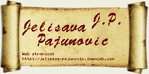 Jelisava Pajunović vizit kartica